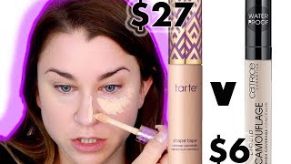 TARTE SHAPE TAPE v CATRICE CAMOUFLAGE CONCEALER BATTLE  Beauty Banter [upl. by Kaitlyn]