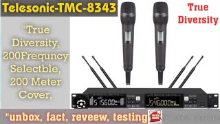 Telesonic TMC 8343स्पेशल Cordless Microphone सबसे सस्ता सबसे अच्छा प्रोडक्ट [upl. by Enenaej]