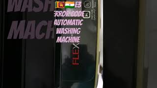 how to E3 ERROR CODE AUTOMATIC WASHING machine [upl. by Connelley718]