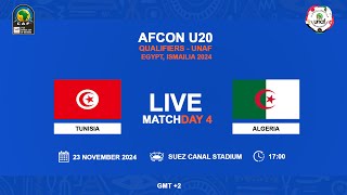 U20 AFCON 2025 Qualifiers  UNAF  TUNISIA VS ALGERIA [upl. by Marlea155]