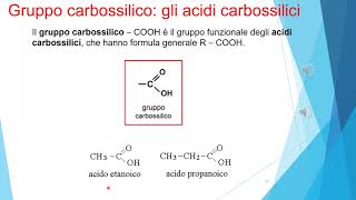 gruppi funzionalialdeidi chetoni acidi carbossilici [upl. by Ynnus]