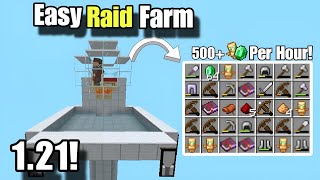 Easy Raid Farm For EmeraldTotemMinecraft Pocket Edition 121 [upl. by Neerac91]