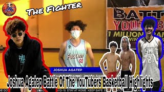 Joshua Agatep BattleOfTheYouTubers Basketball Highlights  Harvy Donguya TV [upl. by Addiel313]