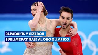 ⛸ Gabriella Papadakis amp Guillaume Cizeron free dance highlights  Figure Skating Beijing 2022 [upl. by Yeslek]