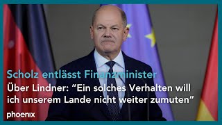 Ampel vor dem Aus Statement von Bundeskanzler Olaf Scholz  061124 [upl. by Montagna]