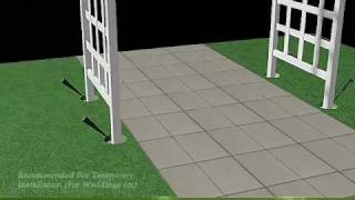 Athens Garden Arbor Assembly Instructional Video [upl. by Leterg]