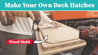 Making a new FIBERGLASS HATCH from a MOLD [upl. by Rebm]