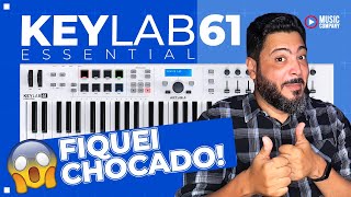 UM DOS MELHORES CONTROLADORES DE ENTRADA QUE EU JÁ TESTEI  Review Arturia Keylab Essential 61 [upl. by Ger]