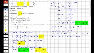 Exercice Suite Arithmétique 2ieme Science S3 [upl. by Aural]