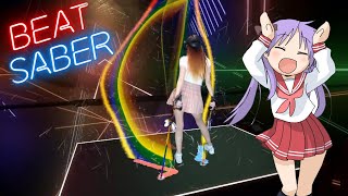 Caramelldansen  Beat Saber RAINBOW SABERS Expert [upl. by Yelnoc]