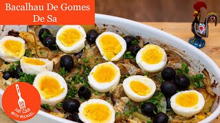 Authentic Bacalhau a Gomes De Sa Recipe Salt cod casserole [upl. by Putnem]