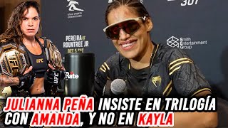 Julianna Peña prefiere a Amanda Nunes sobre Kayla Harrison [upl. by Verner]