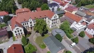 NIESKY  Flying over the city with NY in Saxony with a drone of new generation  Germany [upl. by Anoy]