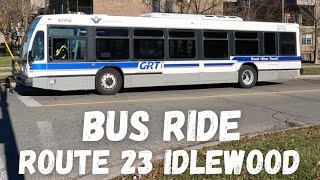 Grand River Transit Route 23 Idlewood [upl. by Carla879]