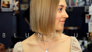 ✂️ Perfect Blunt Bob Haircut tutorial [upl. by Aylsworth]