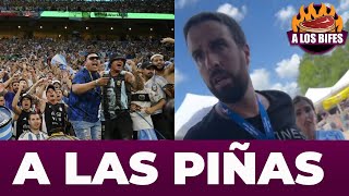 AZZARO SE AGARRÓ A LAS PIÑAS CON HINCHA DE MESSI QUE LO INCREPÓ IMAGENES SENSIBLES TERMINA MAL [upl. by Erminia945]