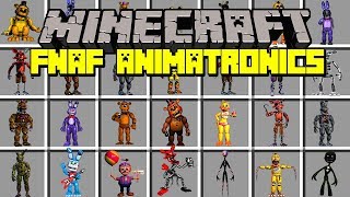 Minecraft FIVE NIGHTS AT FREDDYS MOD  SURVIVE AGAINST NEW FNAF ANIMATRONICS  Modded MiniGame [upl. by Demahom794]