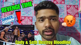 Team Cody Rhodes Brutal Attack Roman Reigns amp Bloodline Smackdown [upl. by Eiclud361]