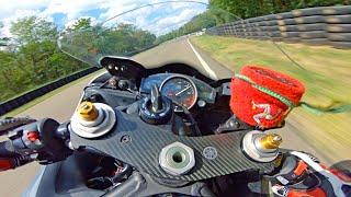 Realistic POV of Yamaha R6 with Dunlop D213 GP Pro in ADR [upl. by Seeto846]