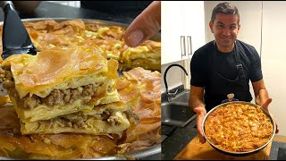 Placinta TURCEASCA cu carne tocata 💚 SU BÖREK [upl. by Forcier]