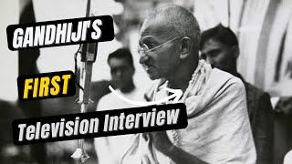 Gandhijis First Television Interview  Gingerline Media  SHORTS [upl. by Attiuqahs]