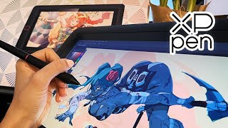 Drawing With amp Reviewing XPPEN Artist 156 Pro Tablet [upl. by Marielle]