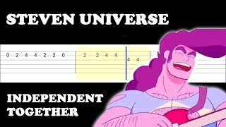 Steven Universe The Movie  Independent Together Easy Guitar Tabs Tutorial [upl. by Alihet]