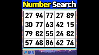 Number Search A Happy Retirement in the Era of 100Year Lifespans【Memory  brain game  Quiz 】168 [upl. by Roseanna]