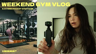 DJI OSMO POCKET 3 FOOTAGE  Gym Vlog [upl. by Gabler2]