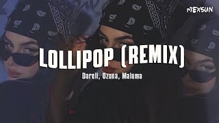 Darell Ozuna Maluma  Lollipop Remix Letra [upl. by Rehtae]