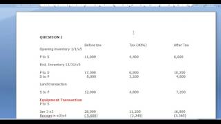 Question 1  Intercompany Transactions [upl. by Kcirdef]