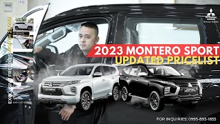 2023 MITSUBISHI MONTERO SPORT  UPDATED PRICELIST [upl. by Eirahs105]