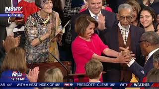 PELOSI ELECTED Rep Nancy Pelosi Receives 220 Votes for Speaker FNN [upl. by Eicrad612]