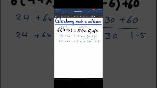 GLEICHUNG NACH X AUFLÖSEN mathematics tricks algebra [upl. by Coleville794]