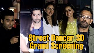 Street Dancer 3D Special Screening  Varun Dhawan Shraddha Kapoor Dharmesh Raghav [upl. by Ellette43]