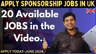 Apply these Sponsorship Jobs in UK 20 JOBS in the Video Study in UK [upl. by Ddart606]