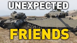 World of Tanks  T54E1  Unexpected Friends [upl. by Htbazile]