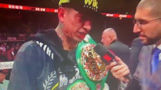 MARIO BARRIOS IMMEDIATE REACTION TO DRAW DECISION VS RAMOS POST FIGHT INTERVIEW [upl. by Hankins258]