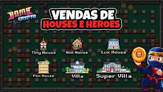 BOMBCRYPTO COMO VENDO E COMPRO HOUSE E HEROES PASSO A PASSO [upl. by Ainitsirhc]