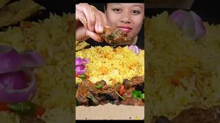 Mutton With chicken gizzards and pulau 😋😋mukbang eating asmr chicken eatingshow food [upl. by Camus120]