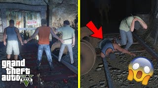 GTA 5  SOMETHING CAUGHT US in The Scary HAUNTED MINESHAFT [upl. by Tlok]