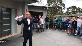 041117  Melbourne Real Estate Auctions  1A Faraday Road Croydon South 3136 [upl. by Christianity]