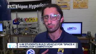 UM students build vehicle for SpaceX Hyperloop competition [upl. by Varrian]