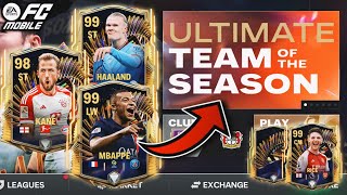 UTOTS  ULTIMATE TEAM OF THE SEASON CONCEPTS IN FC MOBILE [upl. by Erodasi935]