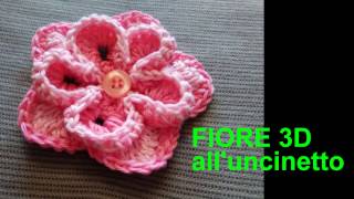 FIORE 3D FACILE E VELOCE ALLUNCINETTO tutorial [upl. by Bonne708]