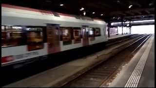 Regio Zug S6 Ein und Ausfahrt Basel SBB aus Zell D [upl. by Yeargain]