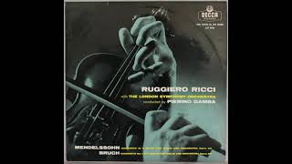 Bruch Violin Concerto Ruggiero RicciPierino GambaLondon Symphony Orchestra [upl. by Yul636]