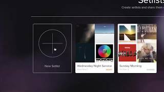 Create Setlists in Your Worship Online Account [upl. by Esertap]