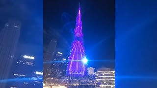 Burj Khalifa LED amp Laser Show 2024 [upl. by Arinaj]