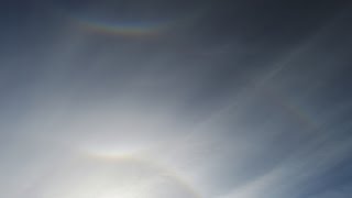 RARE Time Lapse footage Circumzenithal Tangent Supralateral Arc Halo Sunrise [upl. by Gwyn]